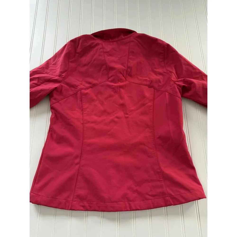 Eddie Bauer Women's Fleece Lined Jacket Large Pink Zip Pockets‎